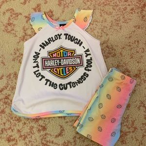 Harley Davidson toddler outfit